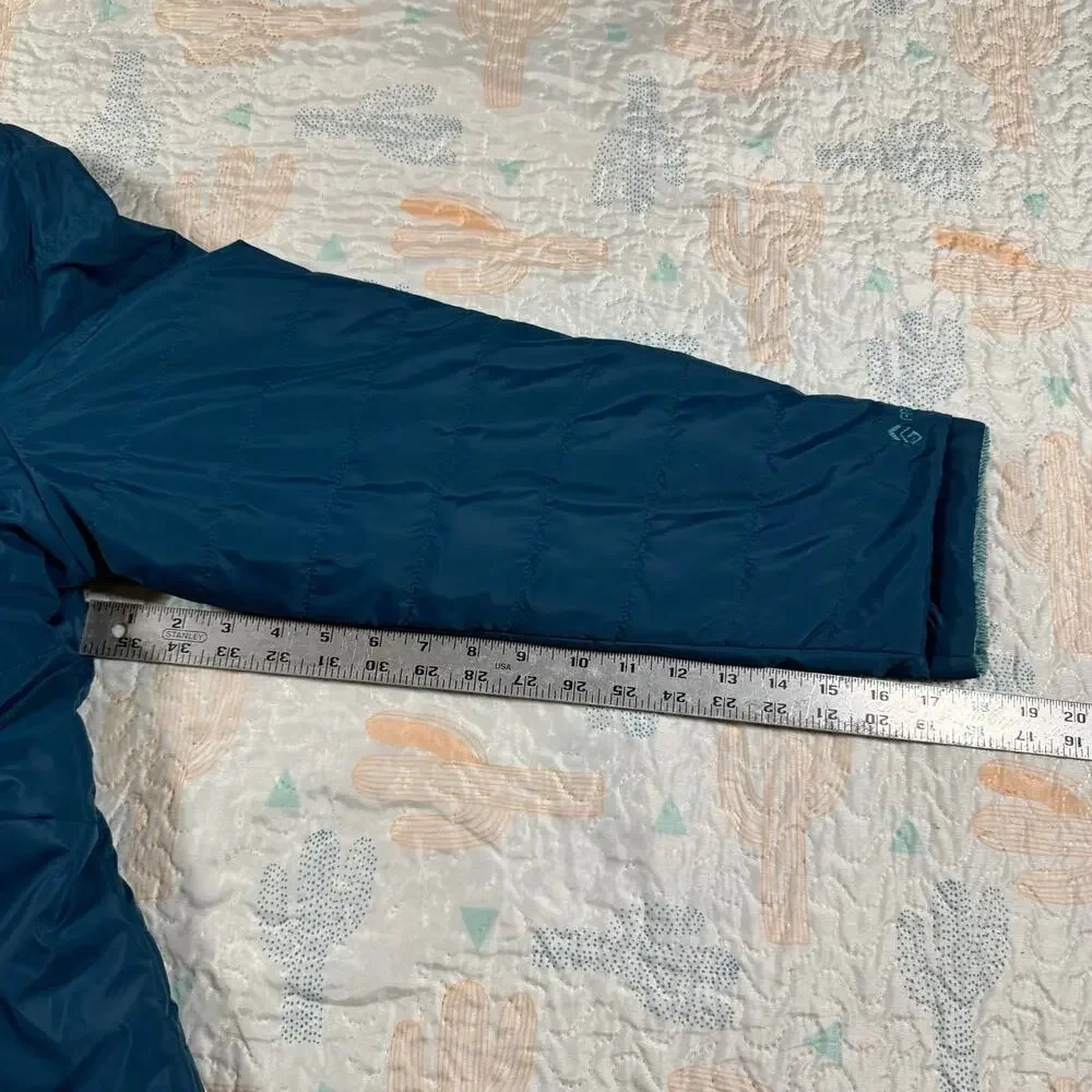 Free Country Reversible Jacket Womens XL Blue Fleece Lined Coat - Picture 10 of 11